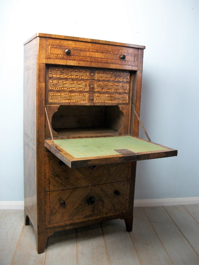 Antique Italian Secretaire Abattant - Escritoire – Bureau